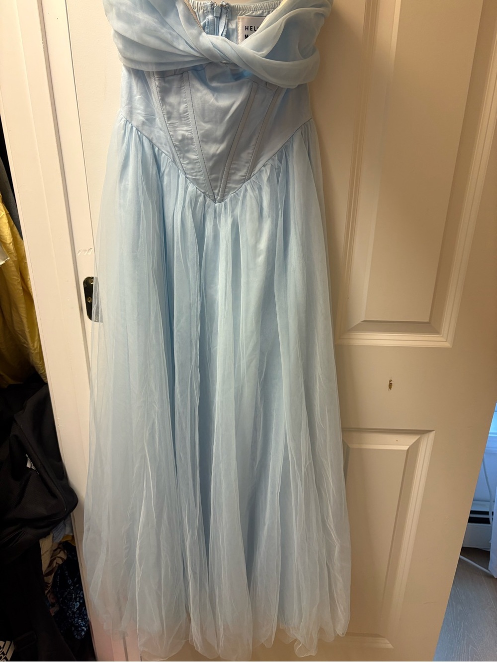 Hello Molly Light Blue Strapless Dress